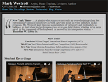 Tablet Screenshot of markwestcottpianist.com